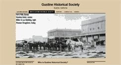 Desktop Screenshot of gustinehistoricalsociety.org