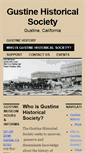 Mobile Screenshot of gustinehistoricalsociety.org